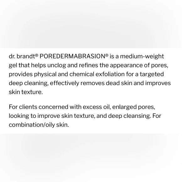 Dr. Brandt PoreDermabrasion Pore Perfecting Exfoliator NIB - Picture 6 of 16